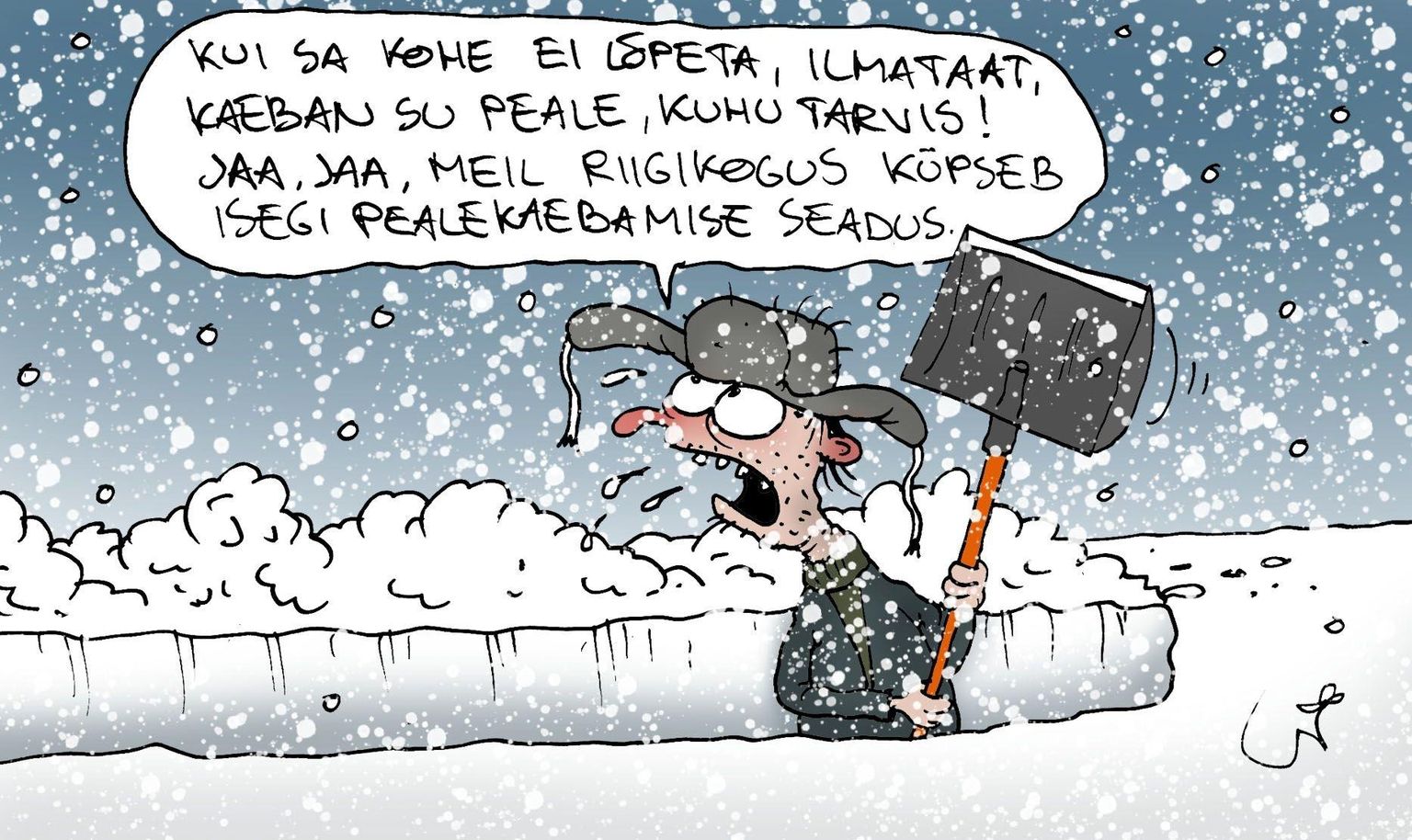 Urmas Nemvalts joonistab FOTO: Urmas Nemvalts
