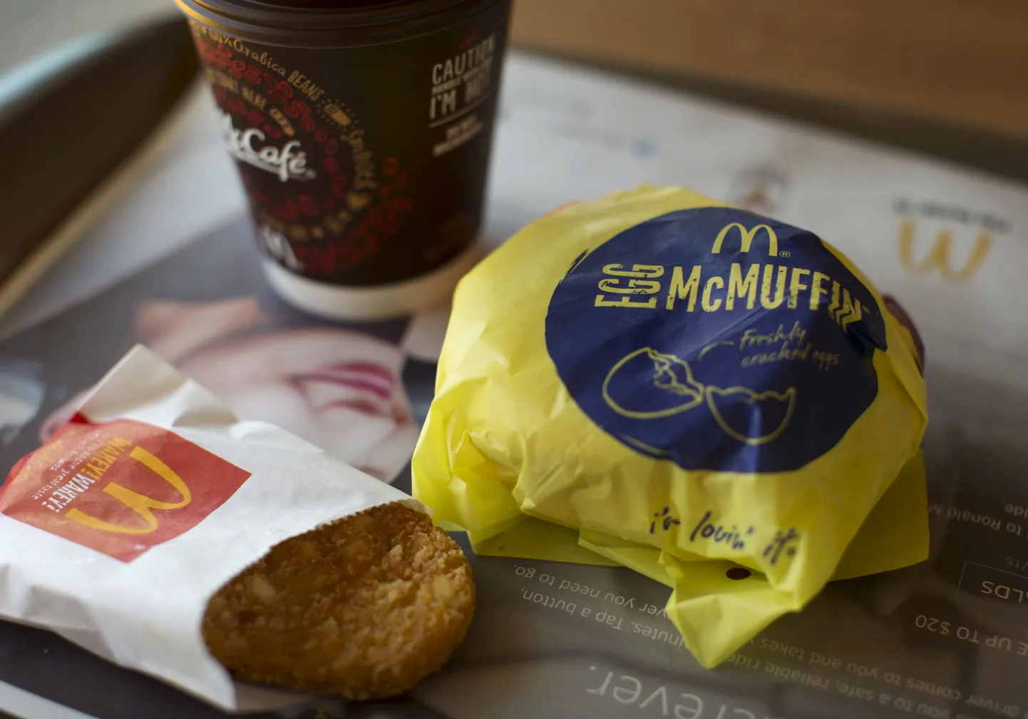 McDonald'si hommikusöögimenüü.