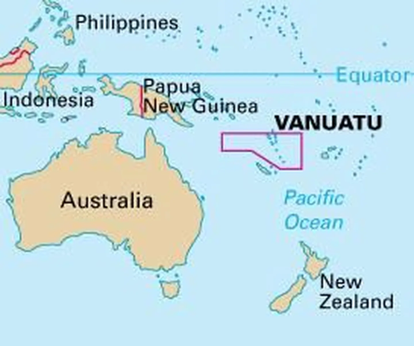 Вануату - островное государство в Тихом океане