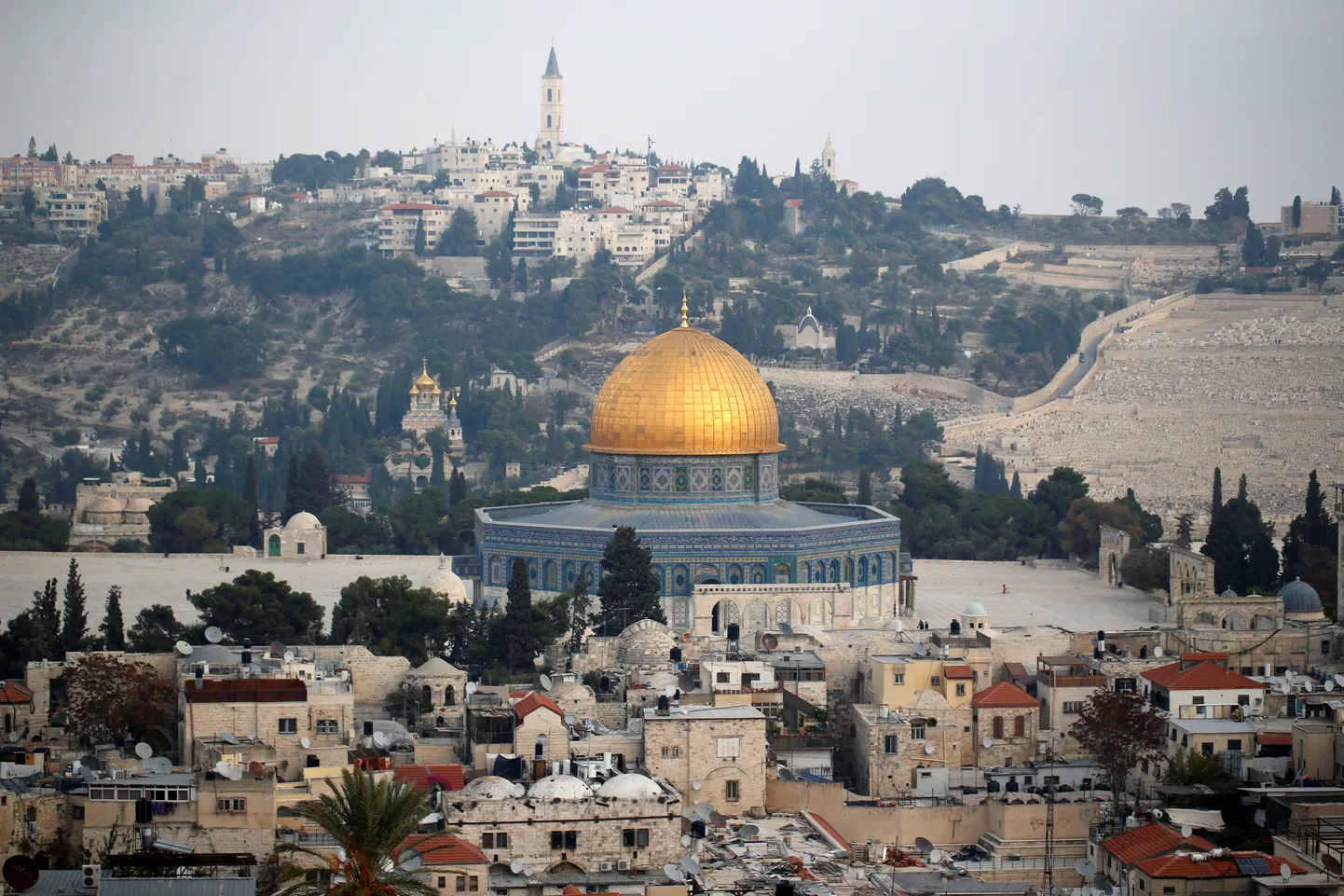 Vaade Jeruusalemma vanalinnale.