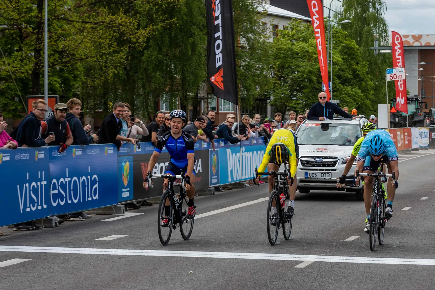 Fotol 2017. aasta Tallinn-Tartu GP finiš, millest väljus võitjana Karl Patrick Lauk.