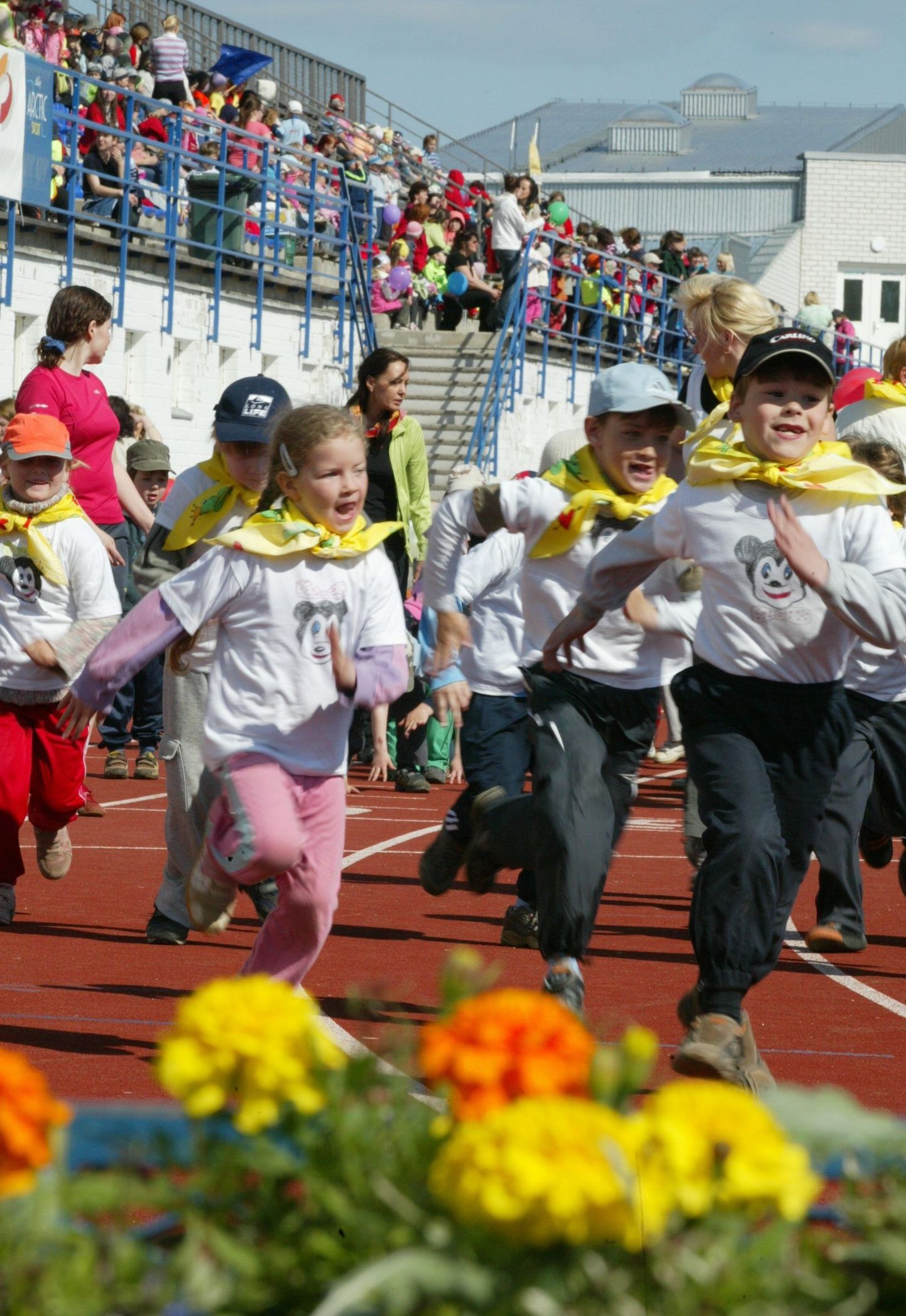 Lääne-Virumaa lasteaialaste spordipäev Rakvere staadionil.