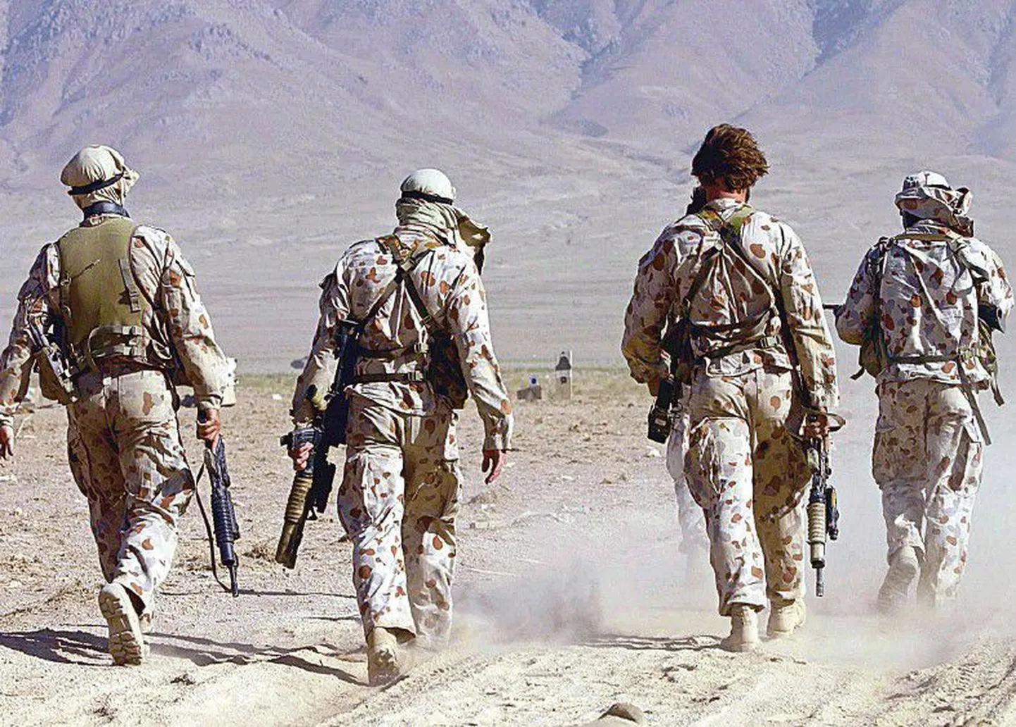 Спецподразделение австралийских войск в Афганистане в 2002 году.