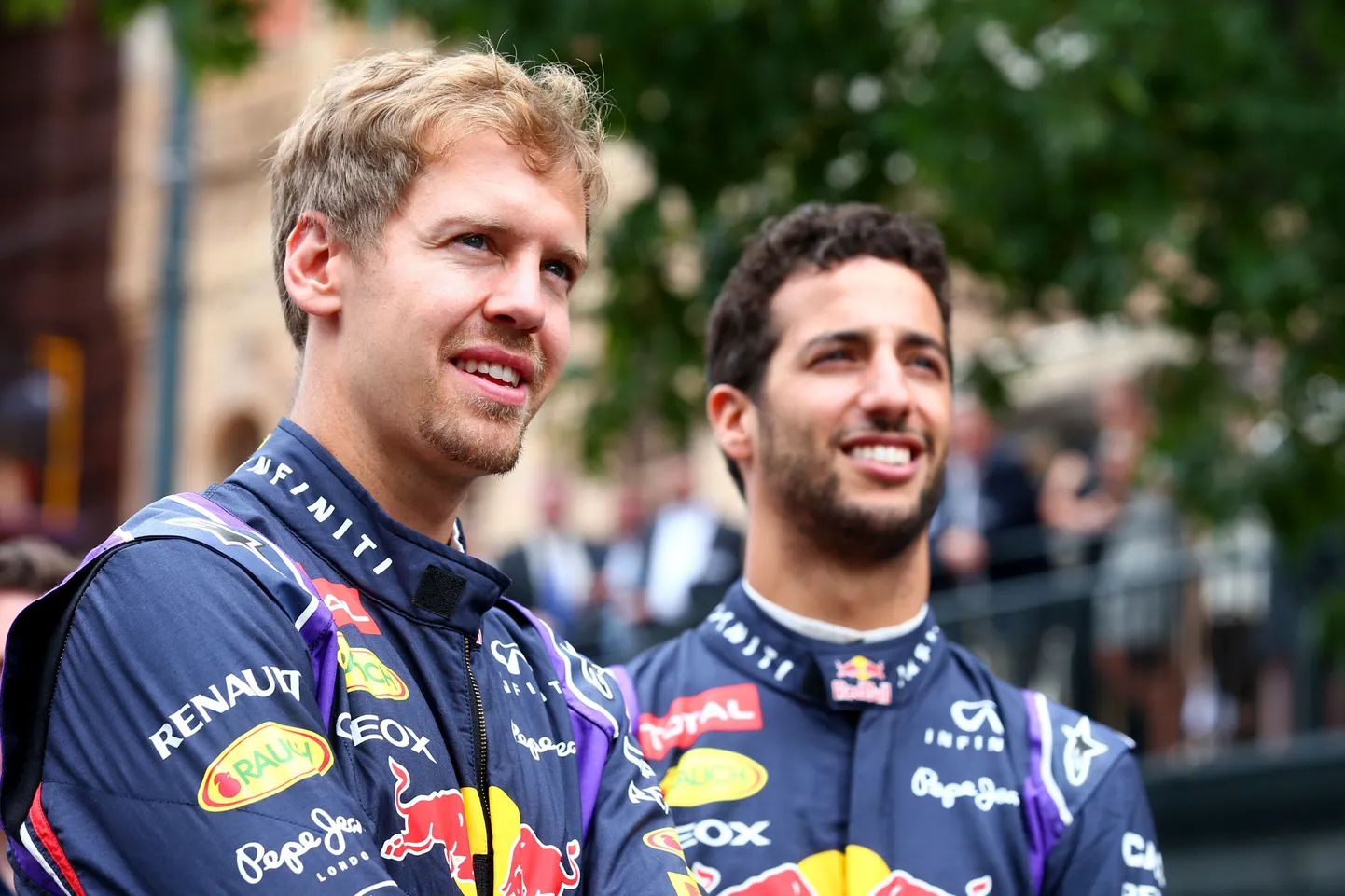 Sebastian Vettel ja Daniel Ricciardo.