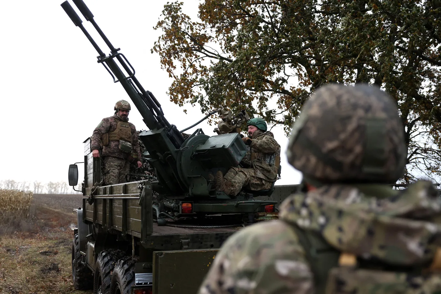 Украинские военные.