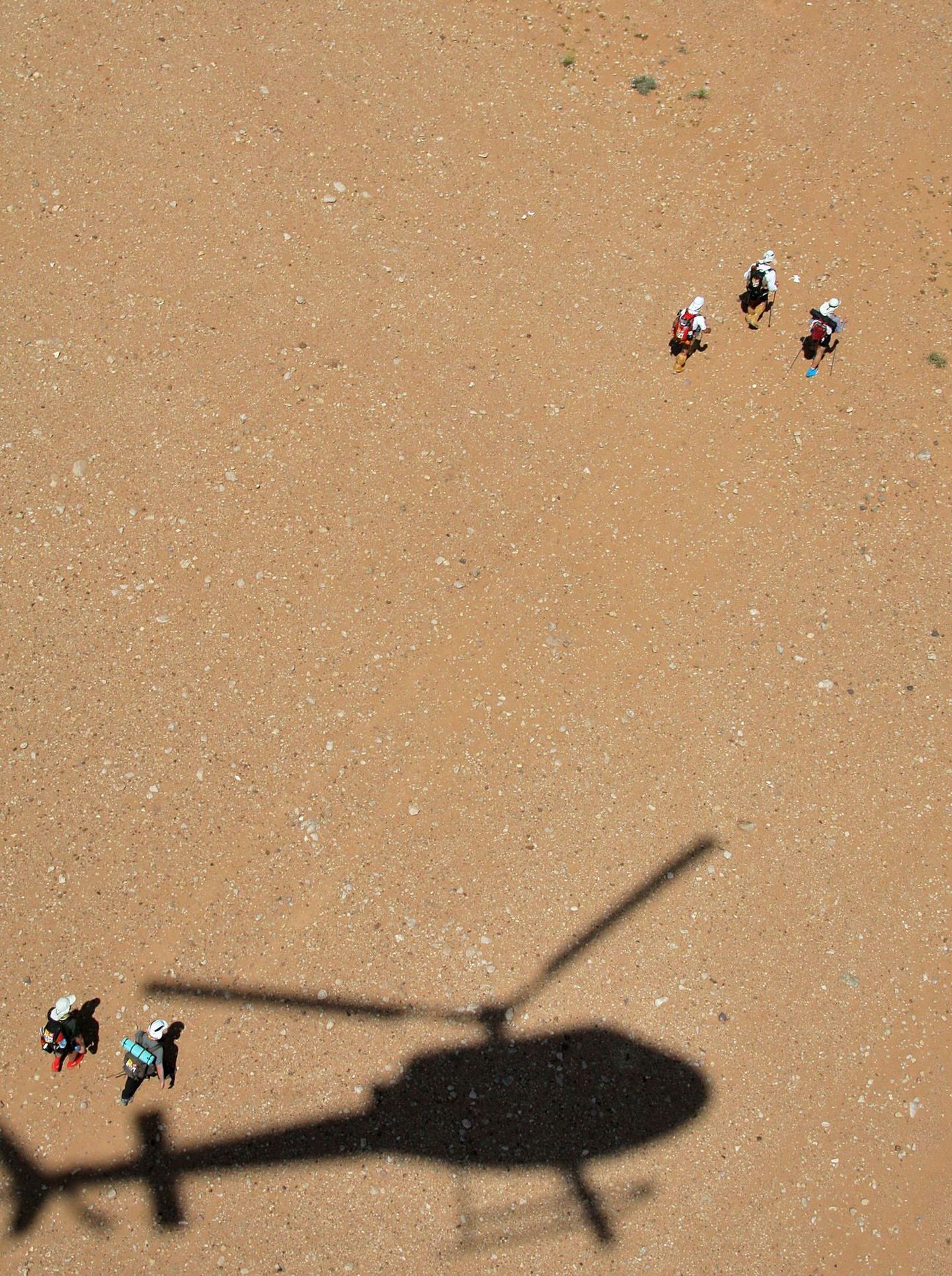Kopteri vari Maroko kõrbes.