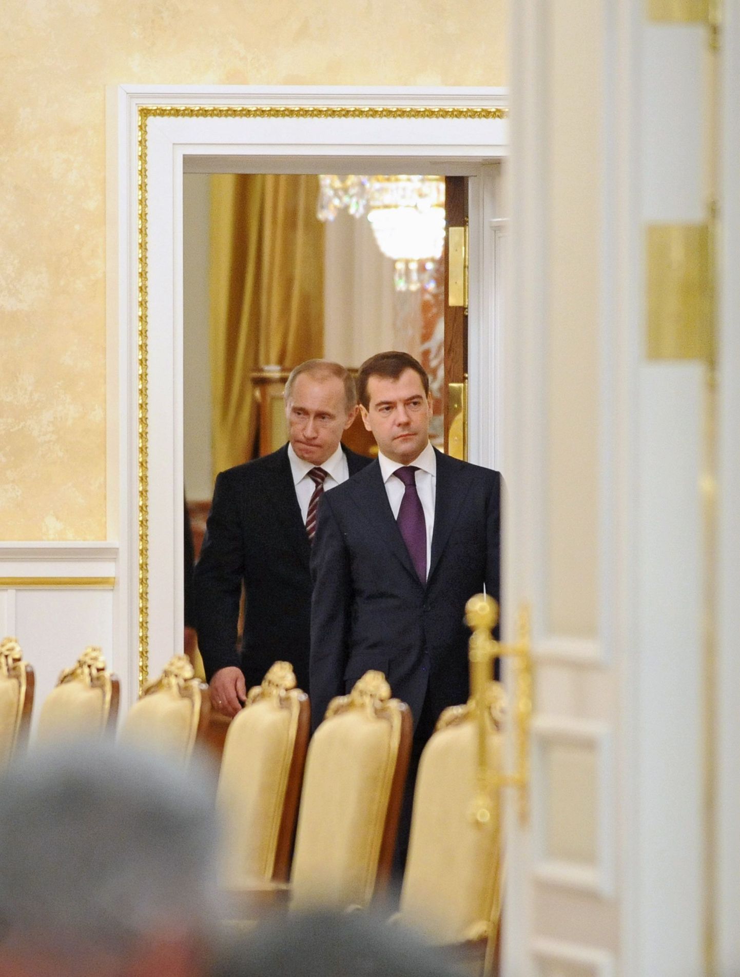 Venemaa Föderastiooni president Dmitri Medvedev ja peaminister Vladimir Putin.