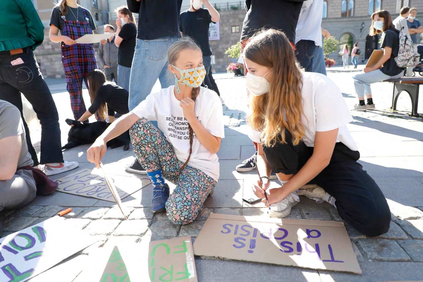 Pildil kliimaaktivistid  Greta Thunberg ja Luisa Neubauer.