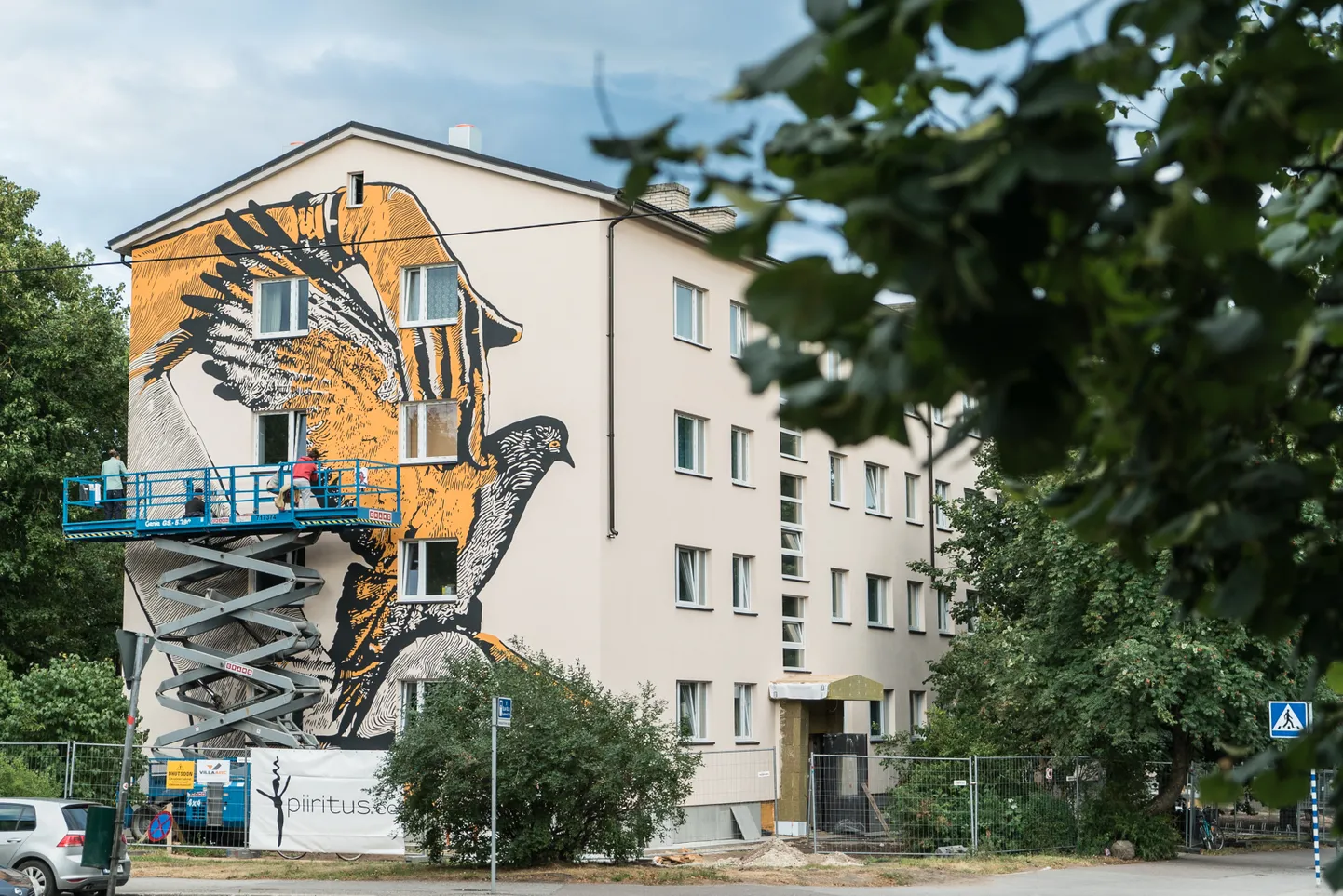 Многоквартирный дом в Тарту. Иллюстративный снимок.