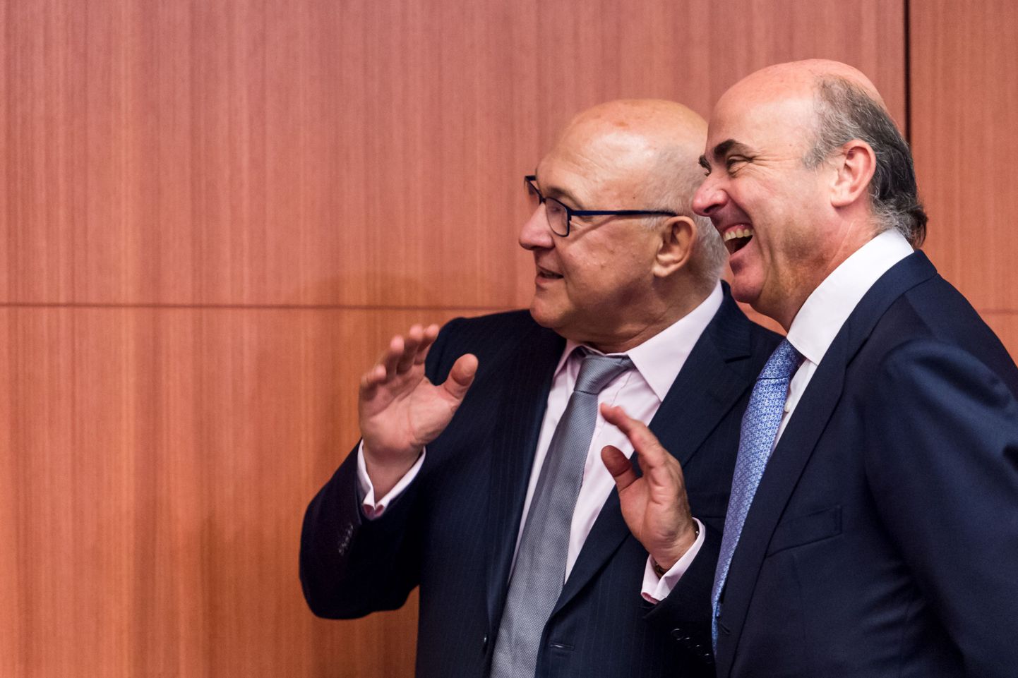 Prantsuse (paremal) ja Hispaania majandusministrid.