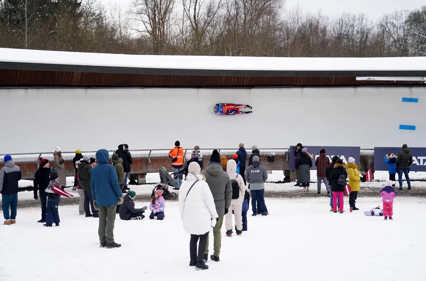 "Eberspächer" Pasaules kausa ceturtais posms kamaniņu sportā vīriešiem Siguldas bobsleja un kamaniņu trasē.