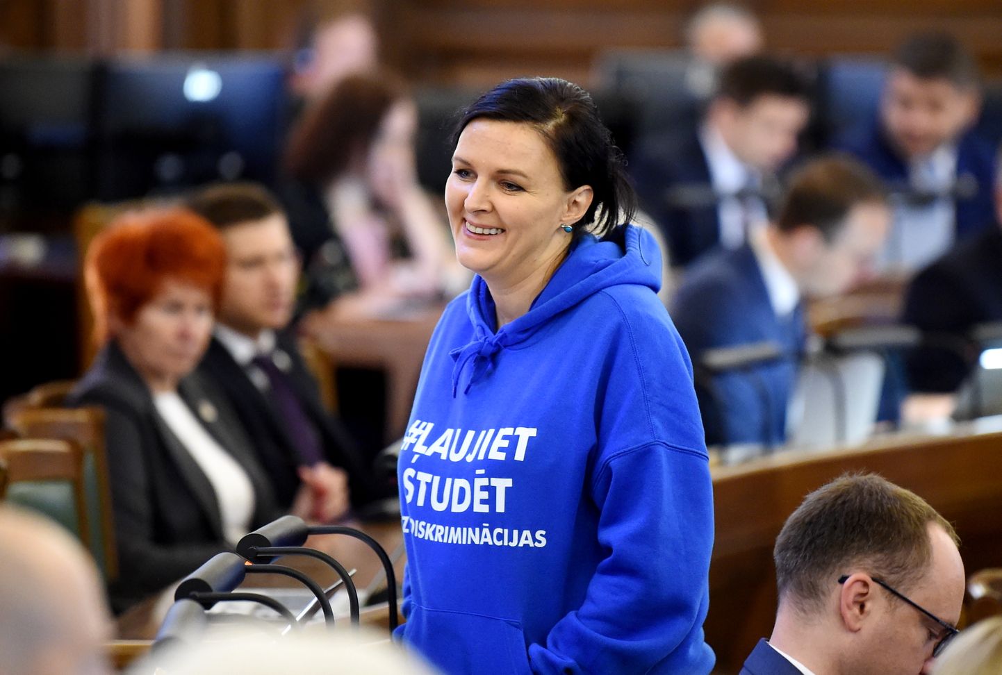 Saeimas deputāte Jūlija Stepaņenko piedalās Saeimas rudens sesijas pirmajā sēdē.