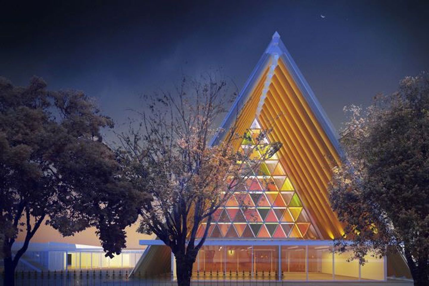 Jaapani arhitekti Shigeru Bani loodud uus Christchurchi katedraal tuleb pappmaterjalist