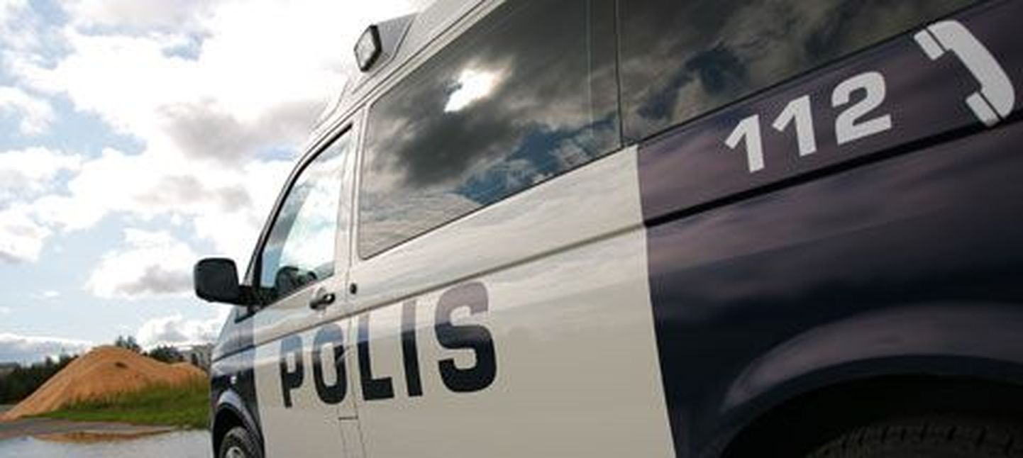 Финский полицейский автомобиль.