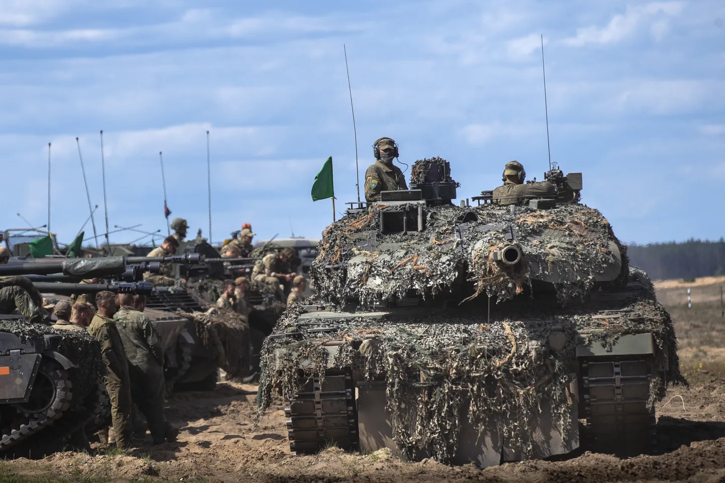 Saksa tankid NATO õppustel Leedus 30. mail 2023