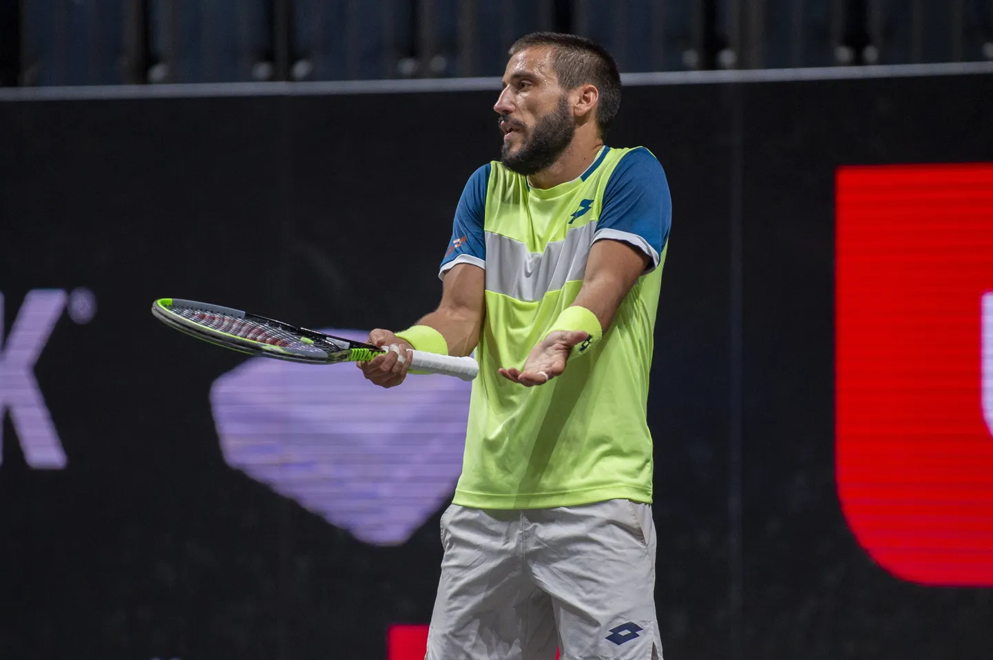 Mis toimub? Bosnia tennisist Damir Dzumhur pole kohtuniku otsusega rahul.
