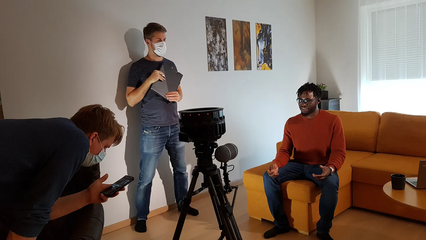 VR filmi salvestamine.