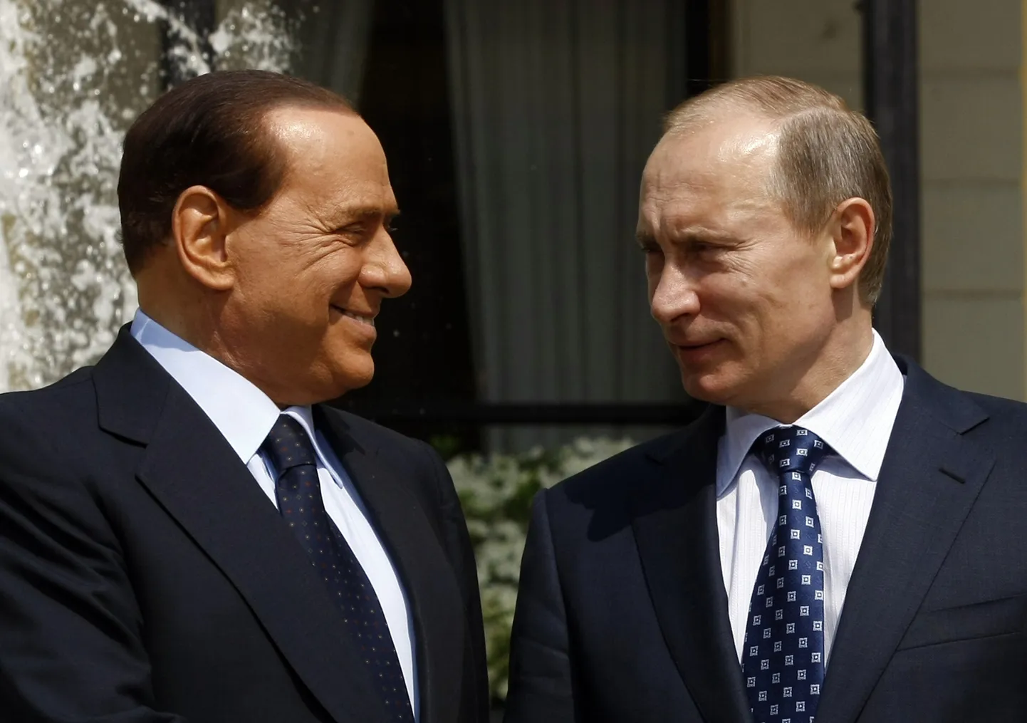 Сильвио Берлускони и Владимир Путин