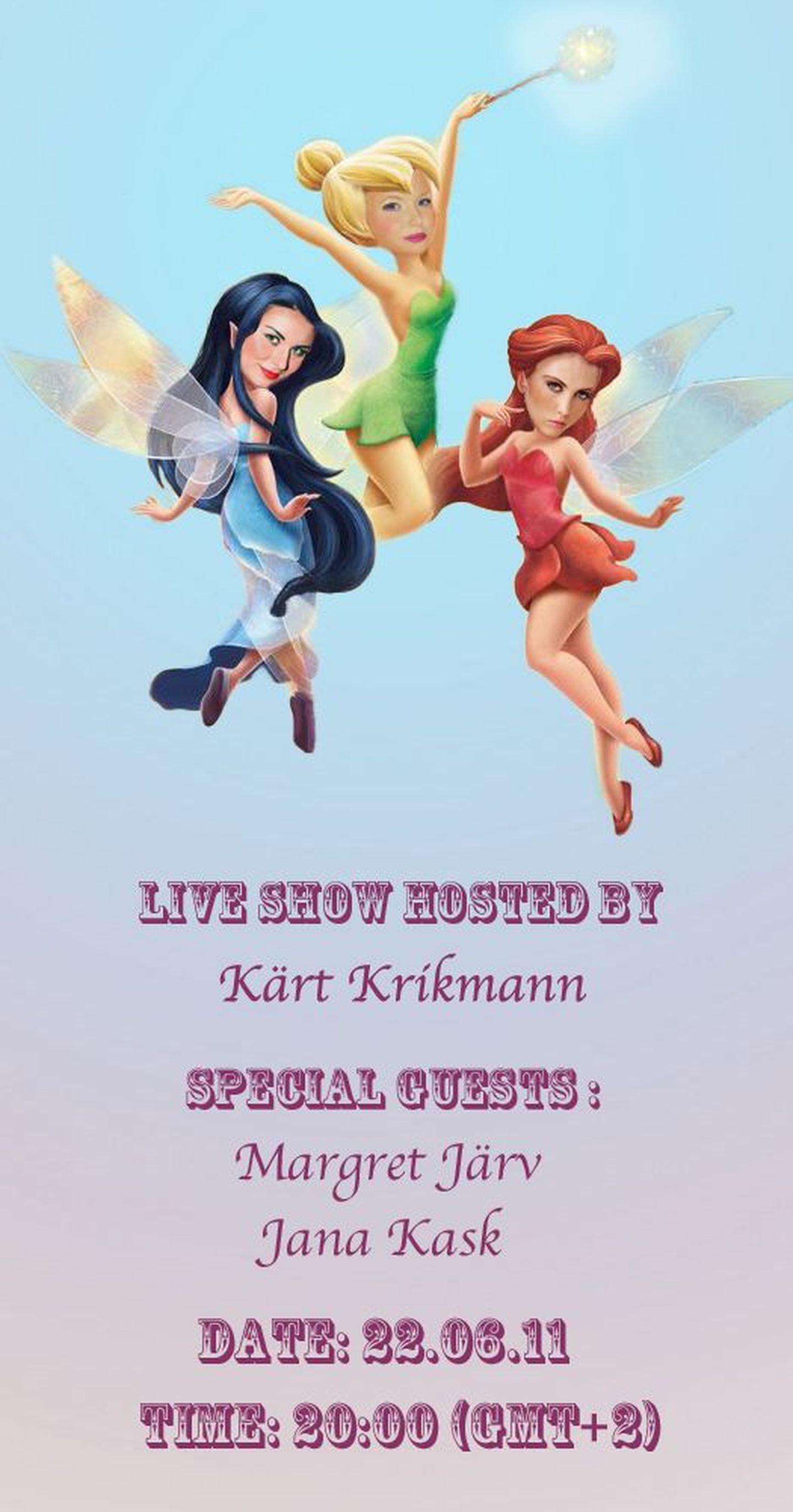 Live Show With Margret Järv And Jana Kask 22.06.11! Don`t miss it!
