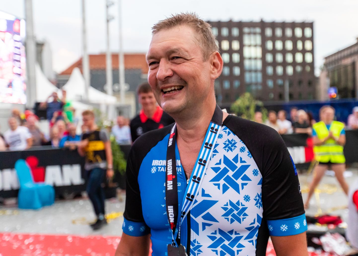 Raivo E Tamm Ironman Tallinna triatlonil.