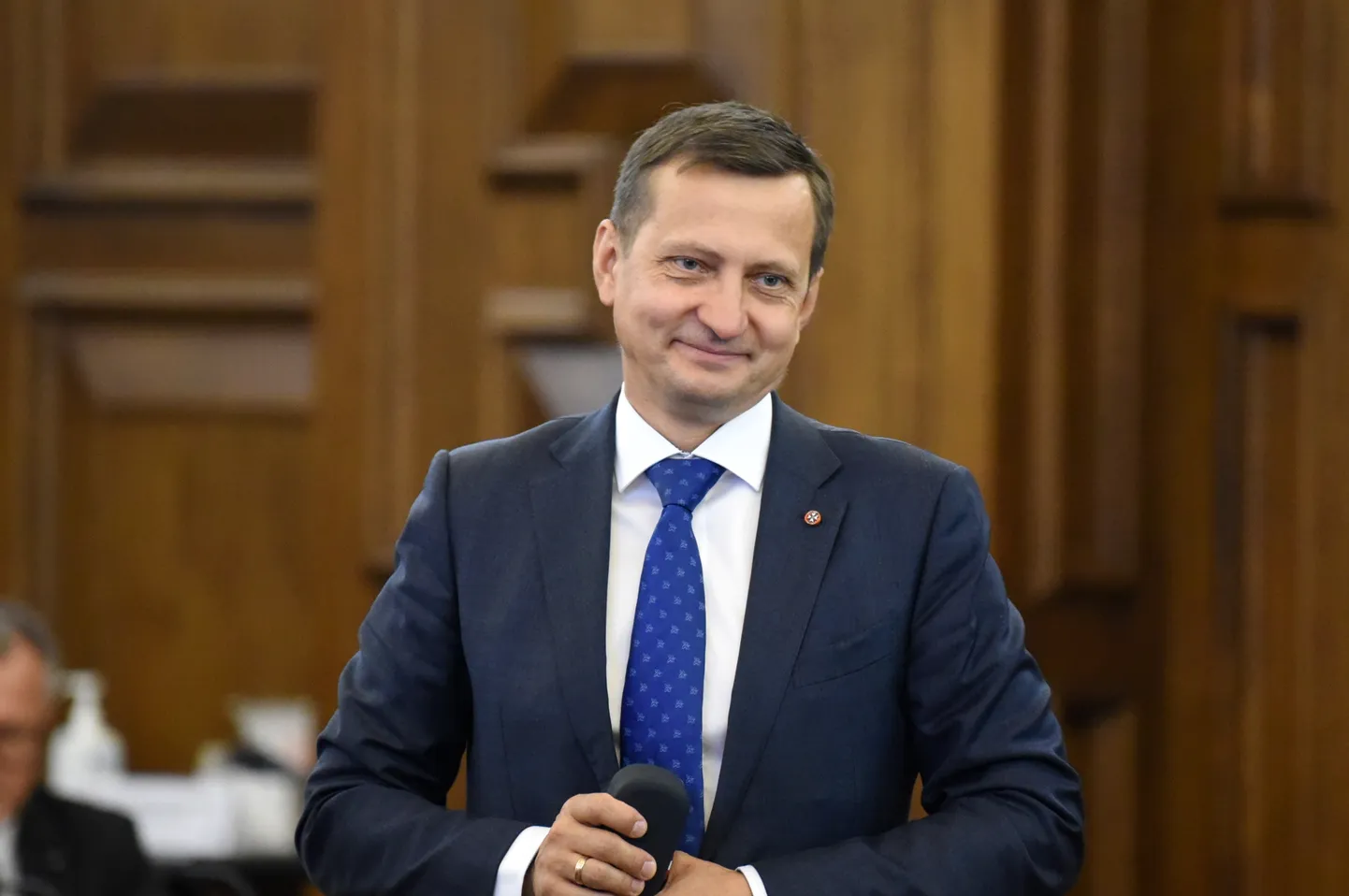 Zemkopības ministrs Armands Krauze (ZZS).