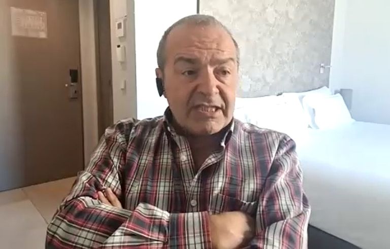 Виктор Шендерович во время интервью для Rus.Postimees, апрель 2023 года.