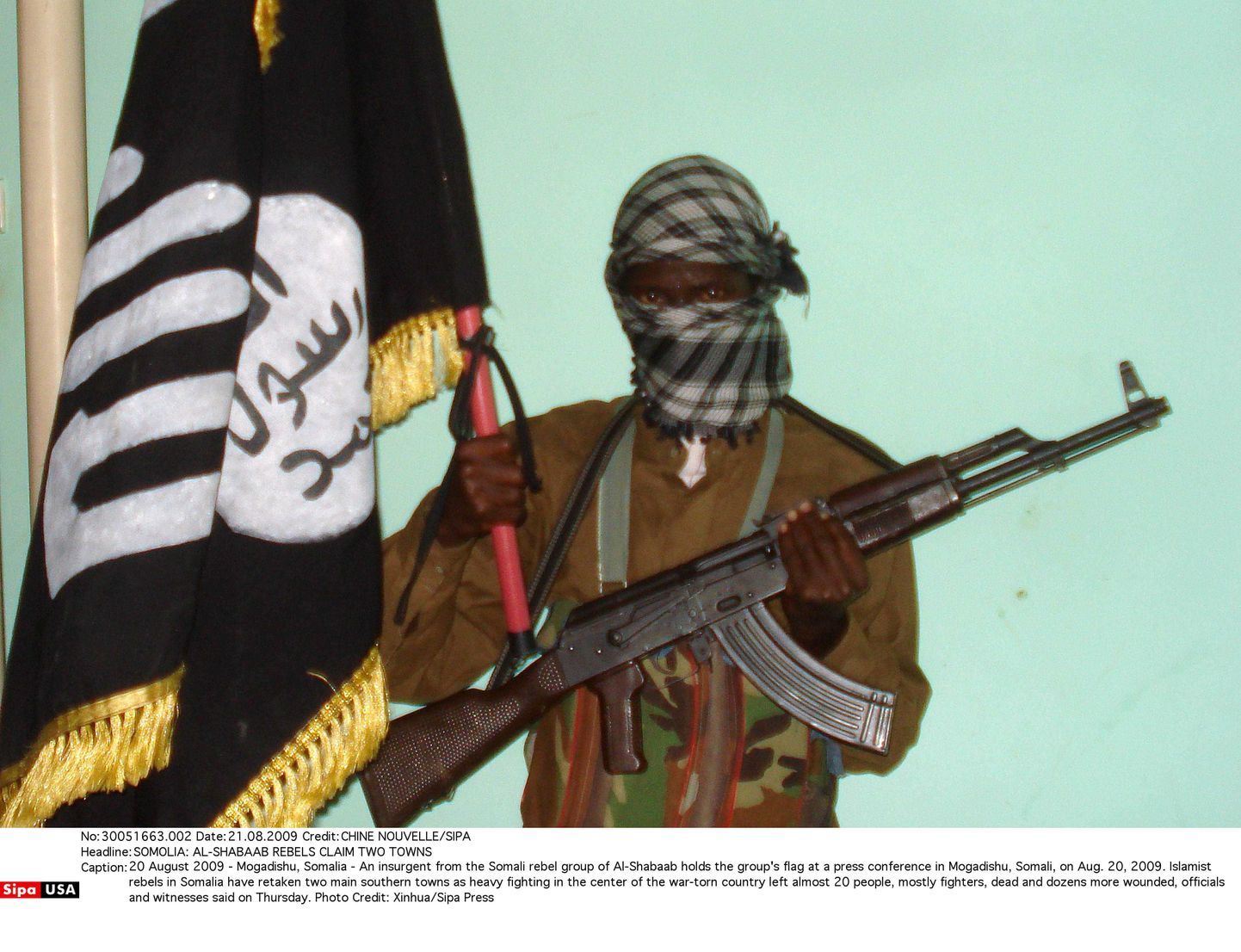 Al-Shabaabi võitleja Somaalias.