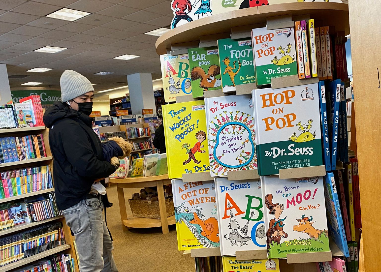 Dr Seussi lasteraamatud Brooklyni raamatupoes.