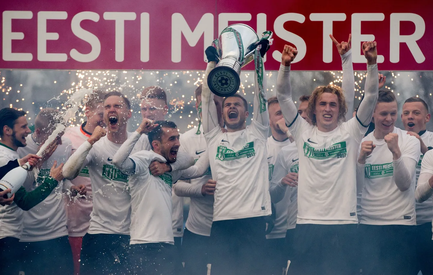 Valitsev Eesti jalgpallimeister Tallinna FC Flora.
