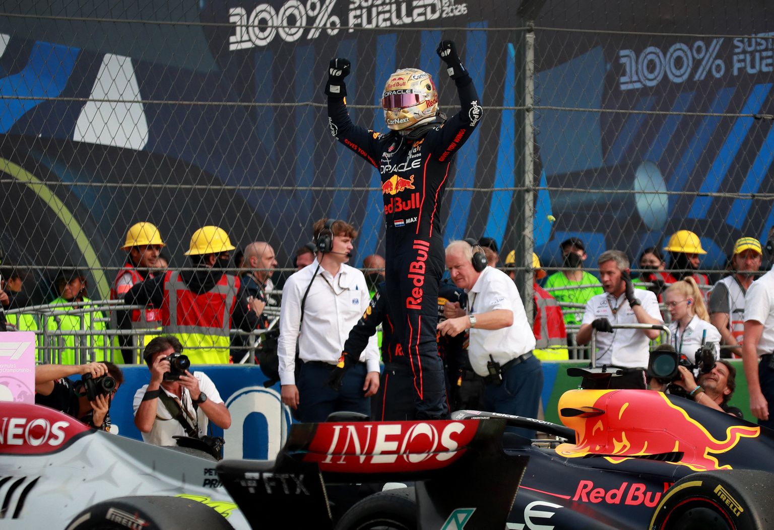 Max Verstappen võitis Mehhiko Grand Prixi.