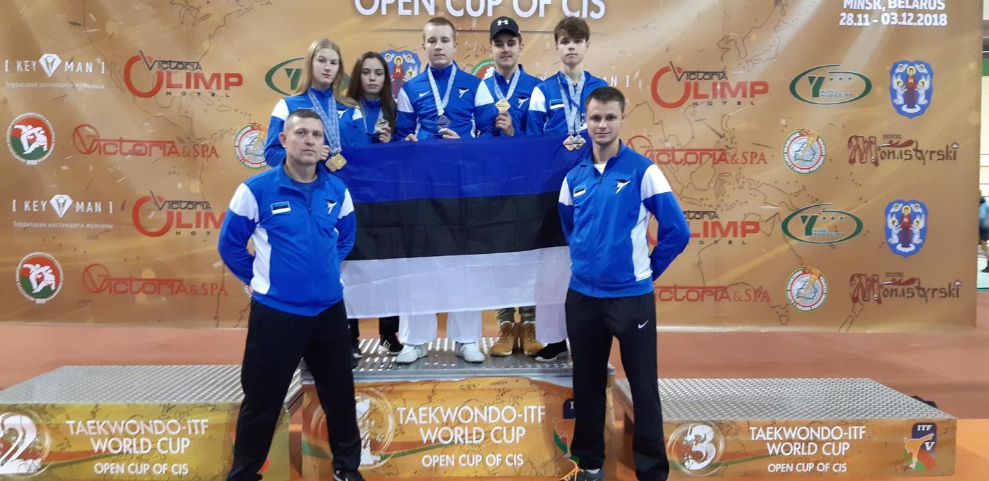 Pärnu taekwondokad võitsid Minskis toimunud maailmakarikavõistlustel seitse medalit.