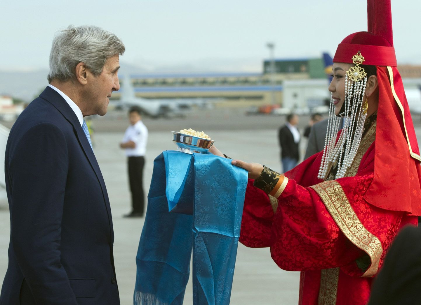 USA välisminister John Kerry saabus Mongooliasse visiidile.
