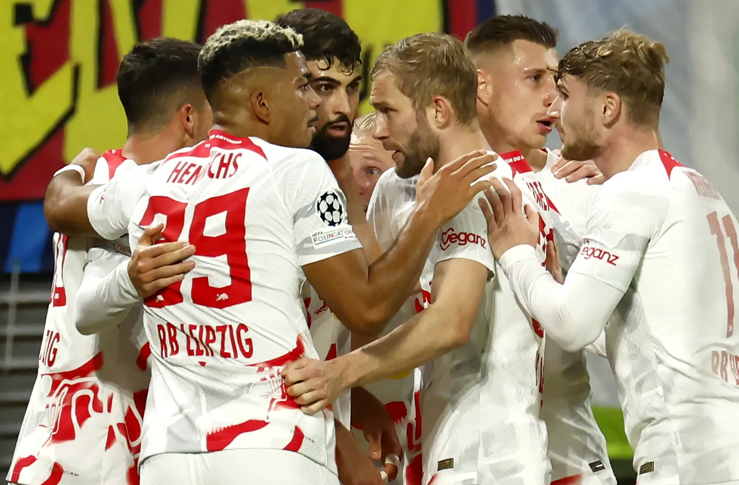 Joško Gvardioli värav (keskel) aitas Leipzigi Manchester City vastu 1:1 viigini.