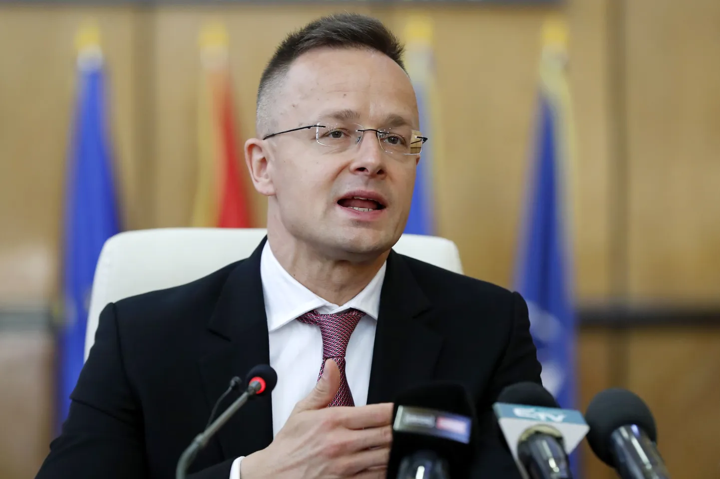Ungari välisminister Péter Szijjártó.