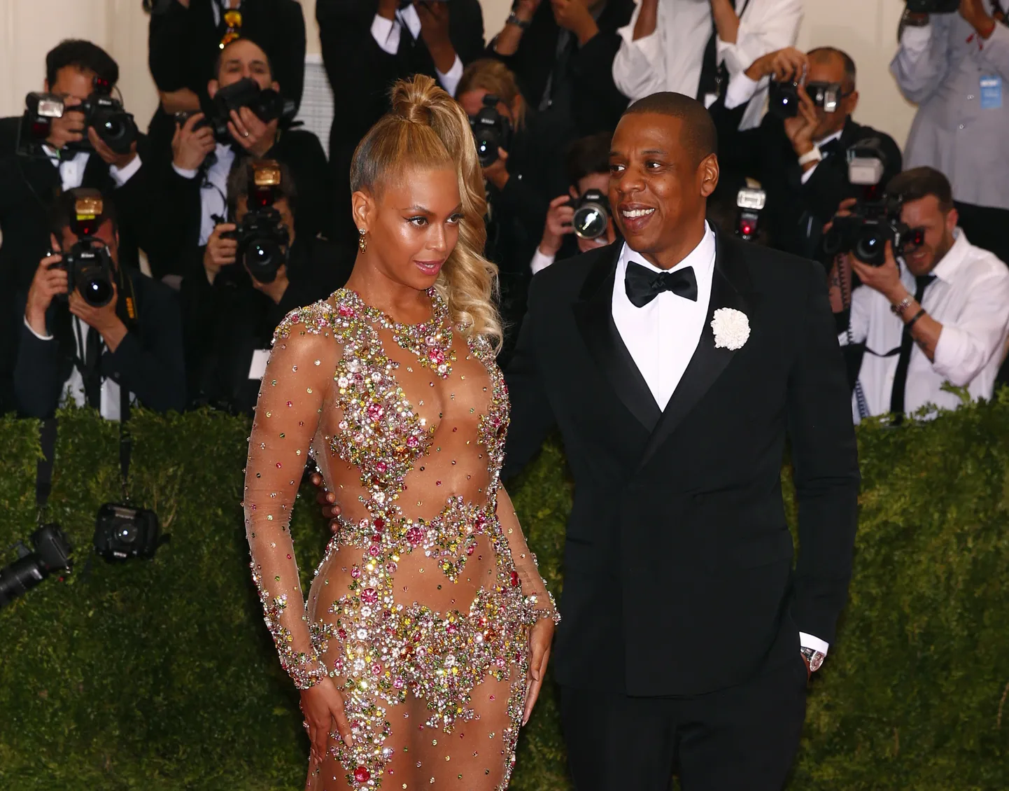 Бейонсе и Jay-Z в 2015 году.