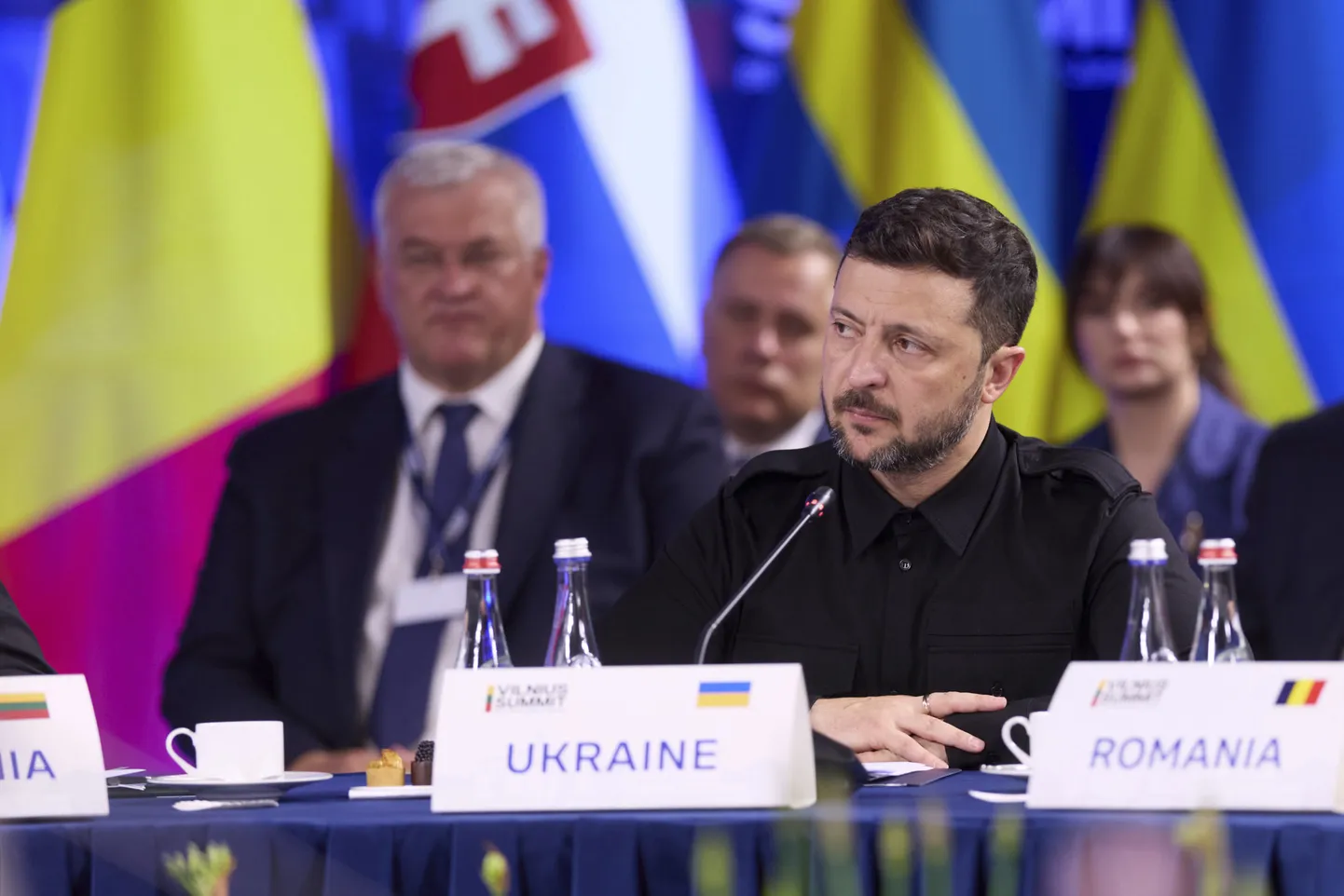 Ukraina president Volodõmõr Zelenskõi Vilniuse kohtumisel.