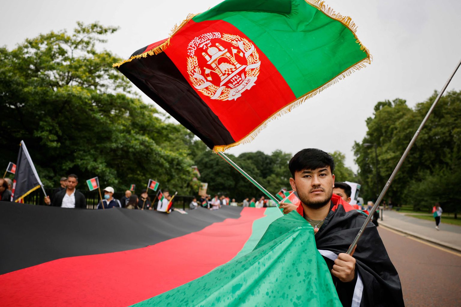 Afganistaani toetuseks on Londoni tänavatele tulnud paljud inimesed. Pilt on illustratiivne.
