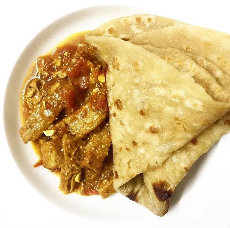 Paratha ehk Pakistani leib chapati praetult.