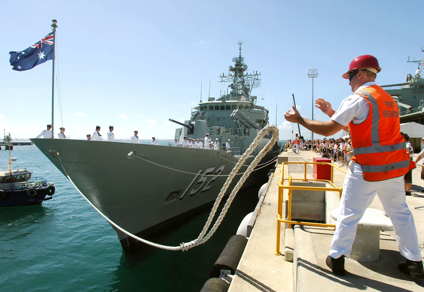 HMAS Warramunga lahkumas tänavu jaanuaris mereväebaasist Perthi lähedal, et suunduda Lähis-Itta.