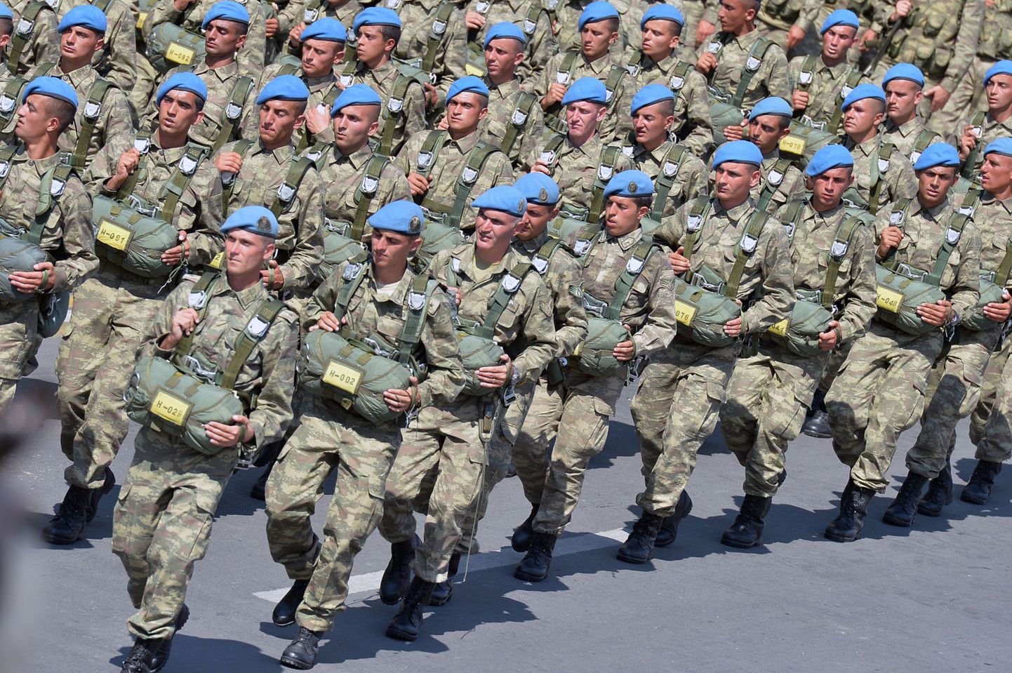 Türgi sõdurid marssimas iseseisvuspäeva paraadil Ankaras selle aasta 39. augustil.