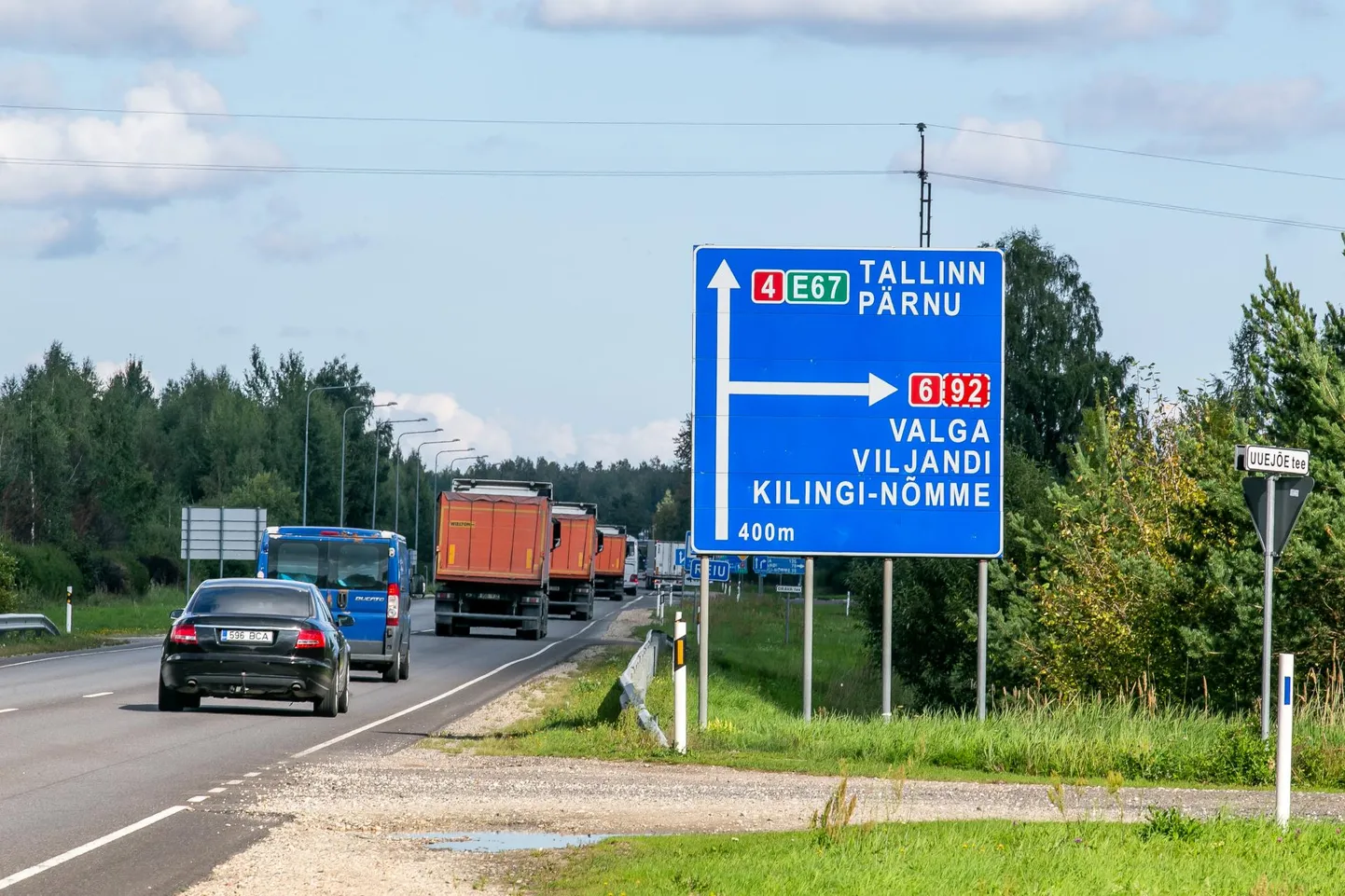 Tallinn-Pärnu-Ikla maantee. Foto on illustratiivne.
