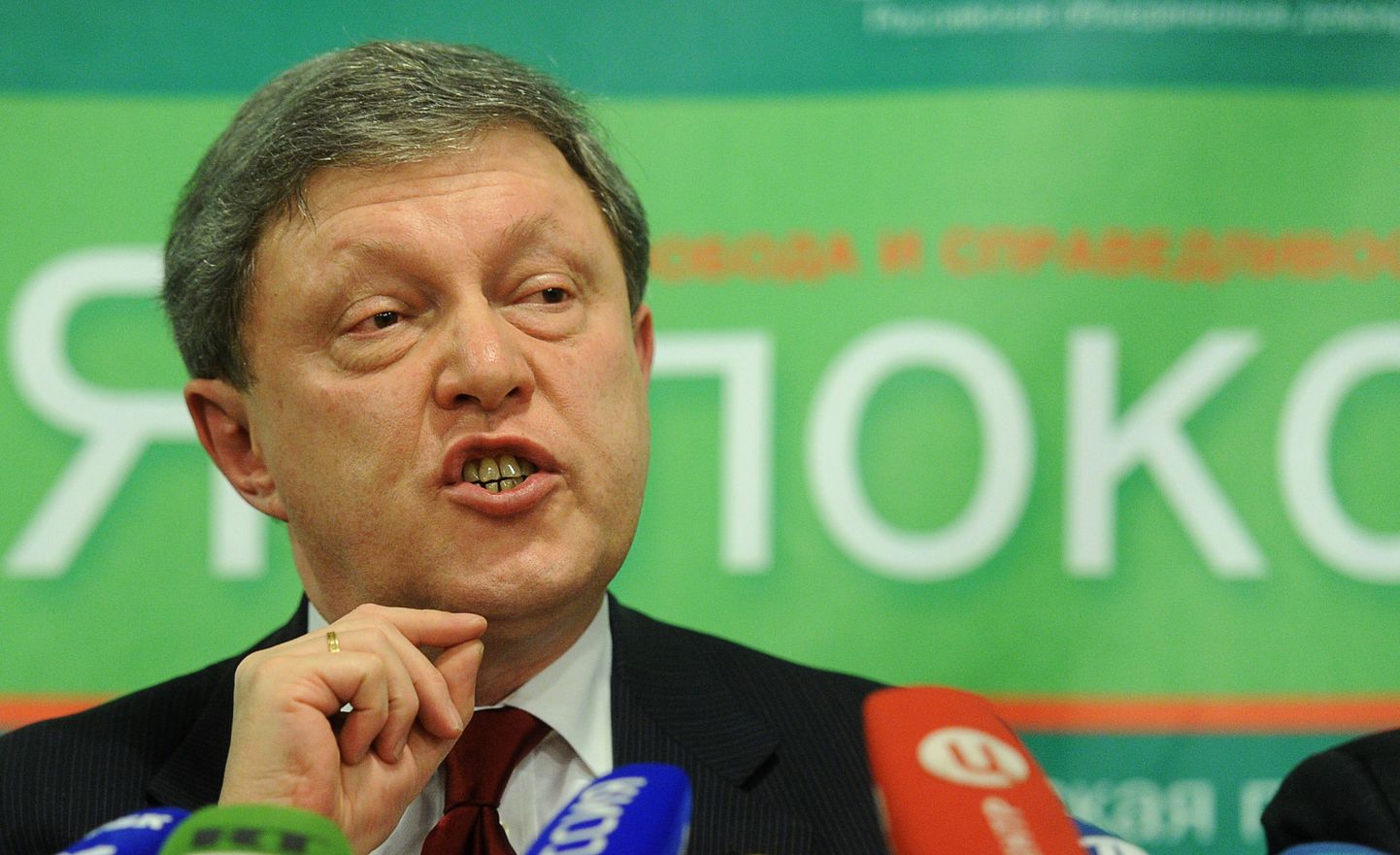 Vene opositsioonipartei Jabloko liider Grigori Javlinski.