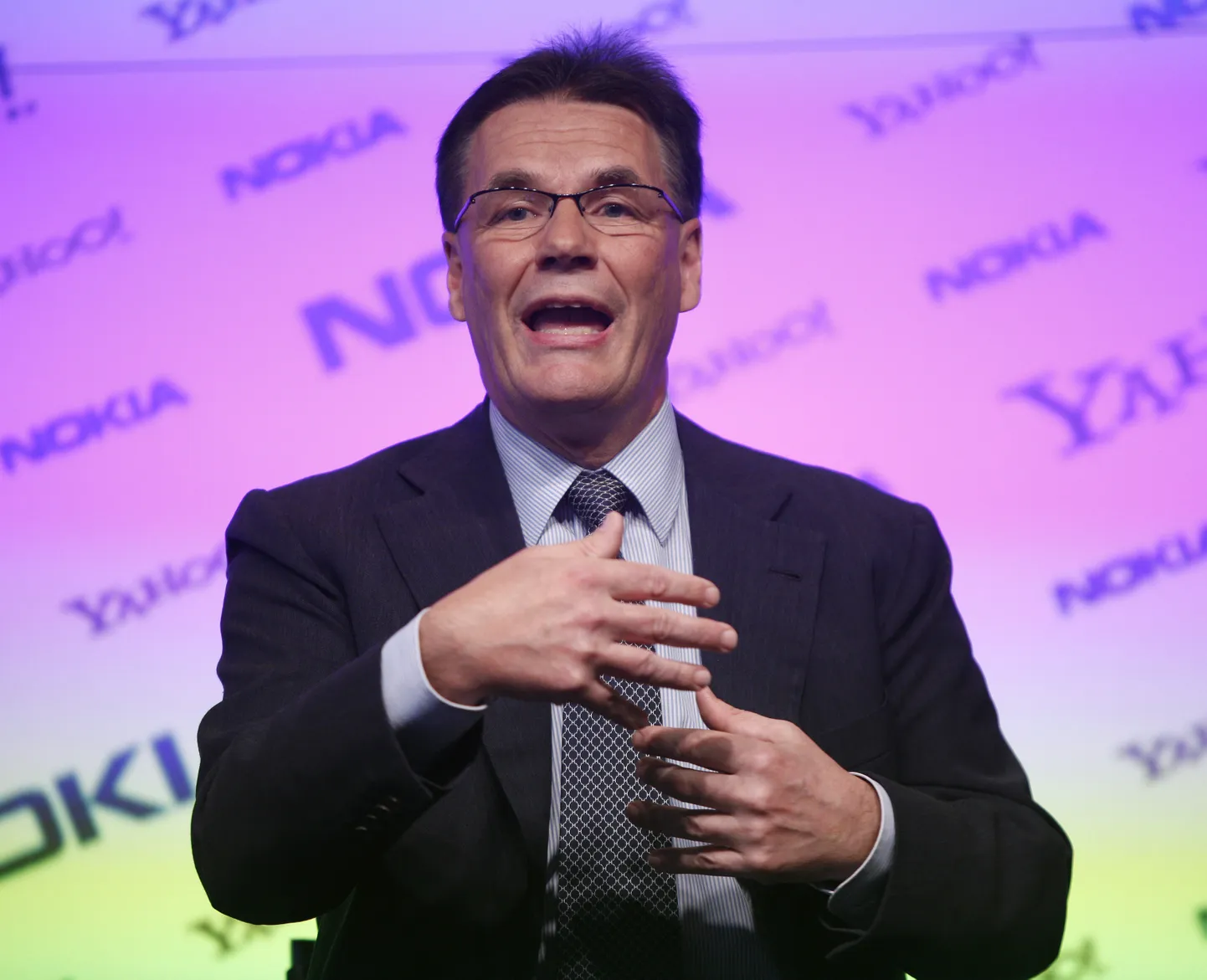 Nokia peadirektor Olli-Pekka Kallasvuo 24. mail 2010 New Yorgis.
REUTERS/Chip East/Files