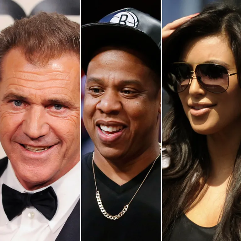 Mels Gibsons, Jay-Z un Kima Kardašiana