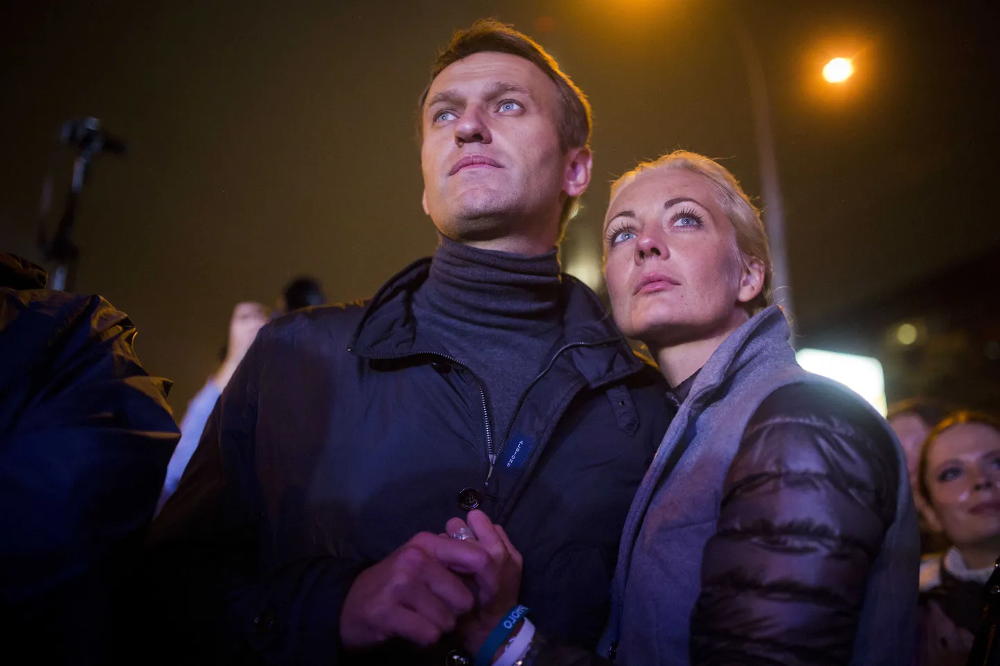 Алексей Навальный с женой Юлией.
