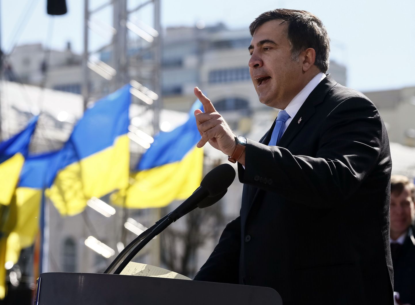 Endine Gruusia president Mihheil Saakašvili möödunud kevadel Kiievis.