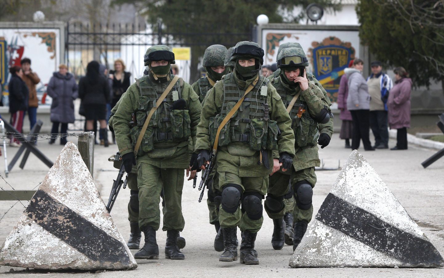 Vene sõdurid Krimmi poolsaarel.