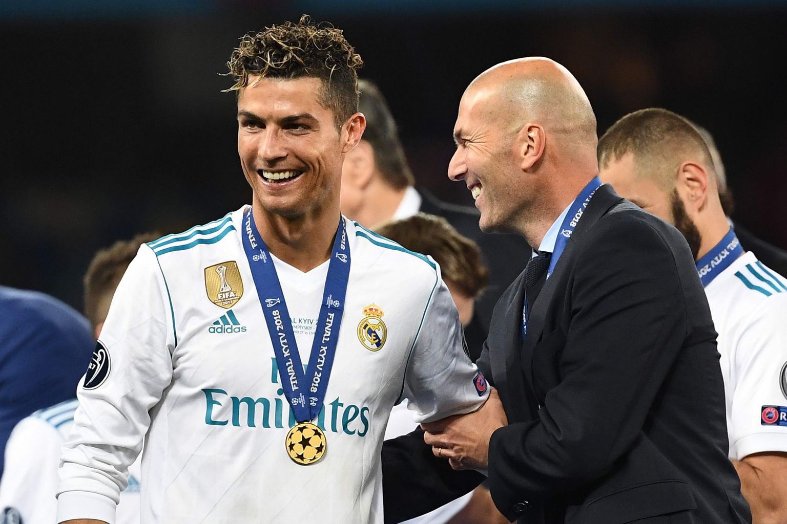 Cristiano Ronaldo ja Zinedine Zidane.