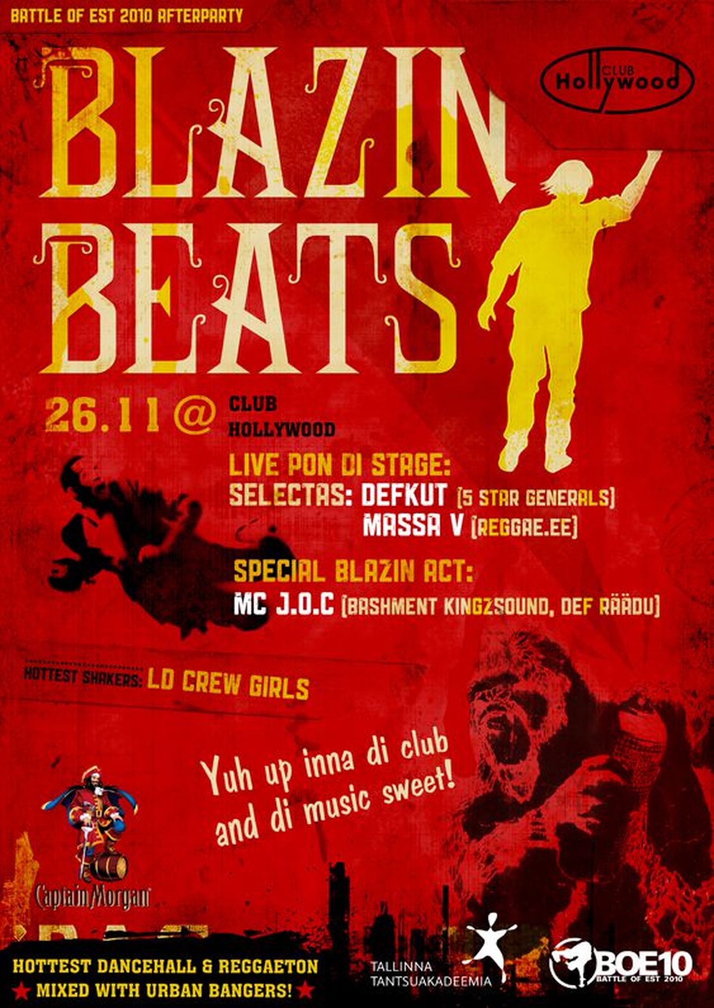Sellel reedel Club Hollywoodis kuumim urban tantsupidu Blazin Beats!