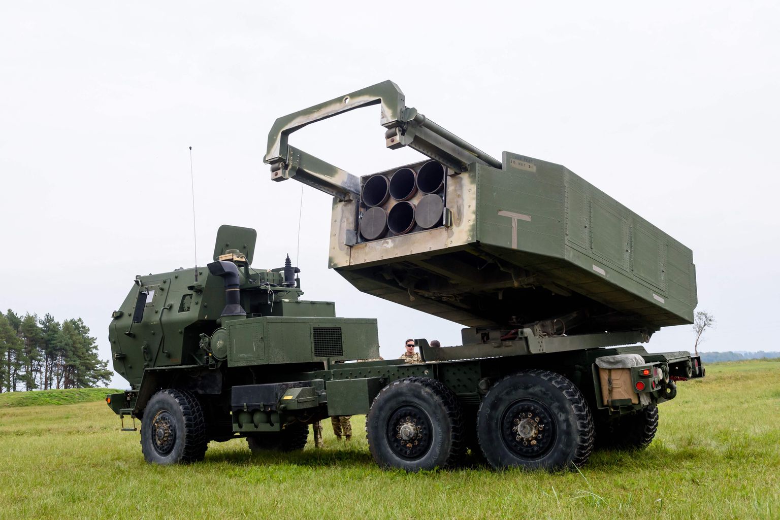 USA mitmikraketiheitja HIMARS tutvustamine Lätis 26. septembril.